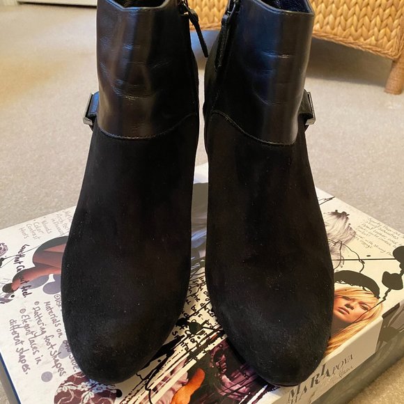 Cole Haan Maria Sharapova Short Suede Boot - Picture 2 of 4